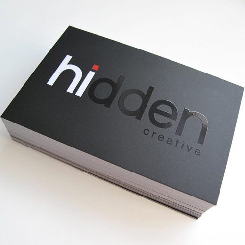 silk laminated business cards