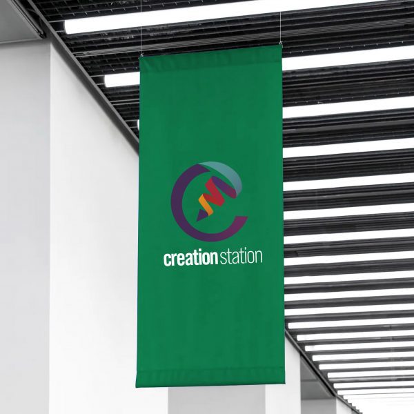 fabric banners image 1 GREEN