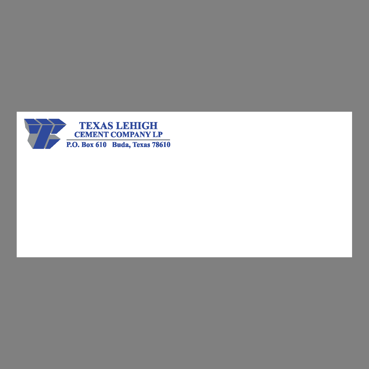 Letterhead Envelope TX Lehigh Product Image