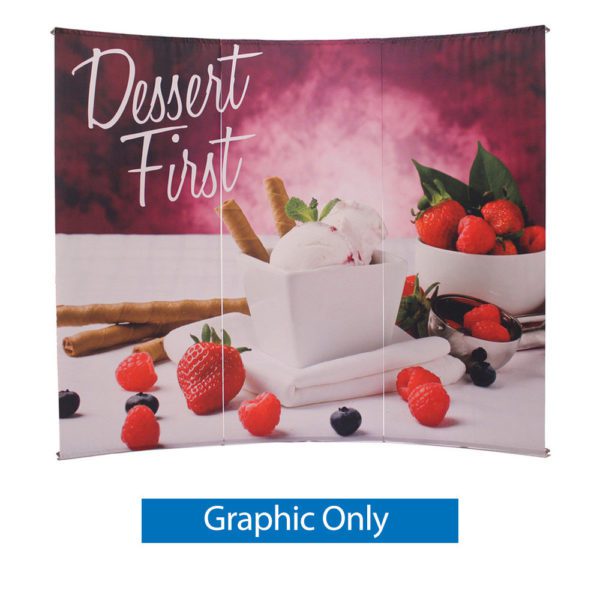 3 Piece L Banner Curved Graphic Only 1