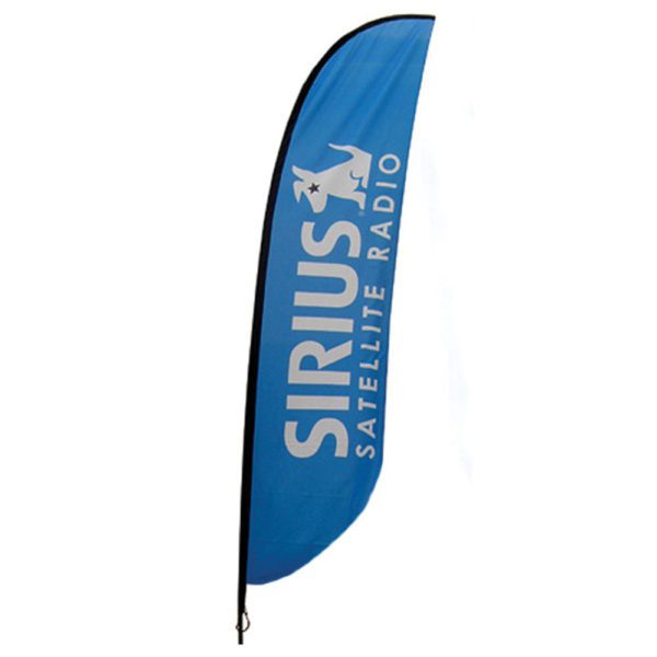 Feather Banner Stand Large Single Sided Printed Graphic Only 1