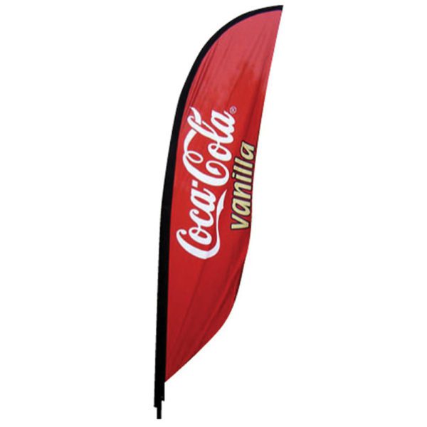 Feather Banner Stand Small Single Sided Printed Graphic Only 1