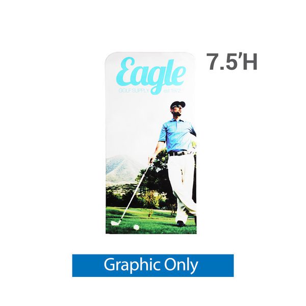 EZ Extend 3 ft x 7 5 ft Single Sided Graphic Graphic Only White Back 1