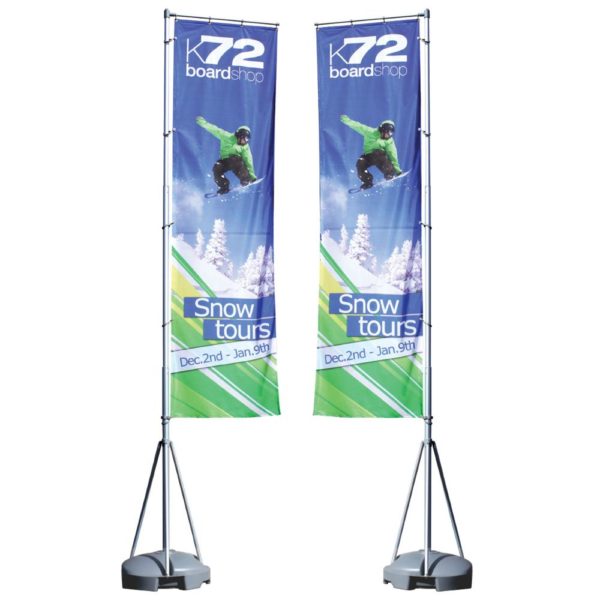 Mondo Flagpole 13ft Double Sided Graphic Package 1
