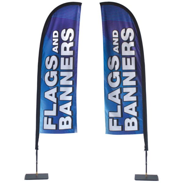 Store Front Flag Double Sided Graphics Stand Graphic 1