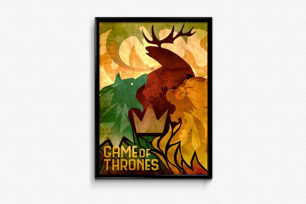 Game+of+Thrones Vertical+Flyer+Poster+Frame+Mockup