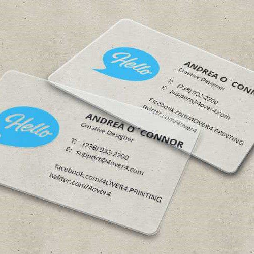 Clear Plastic Business Cards2