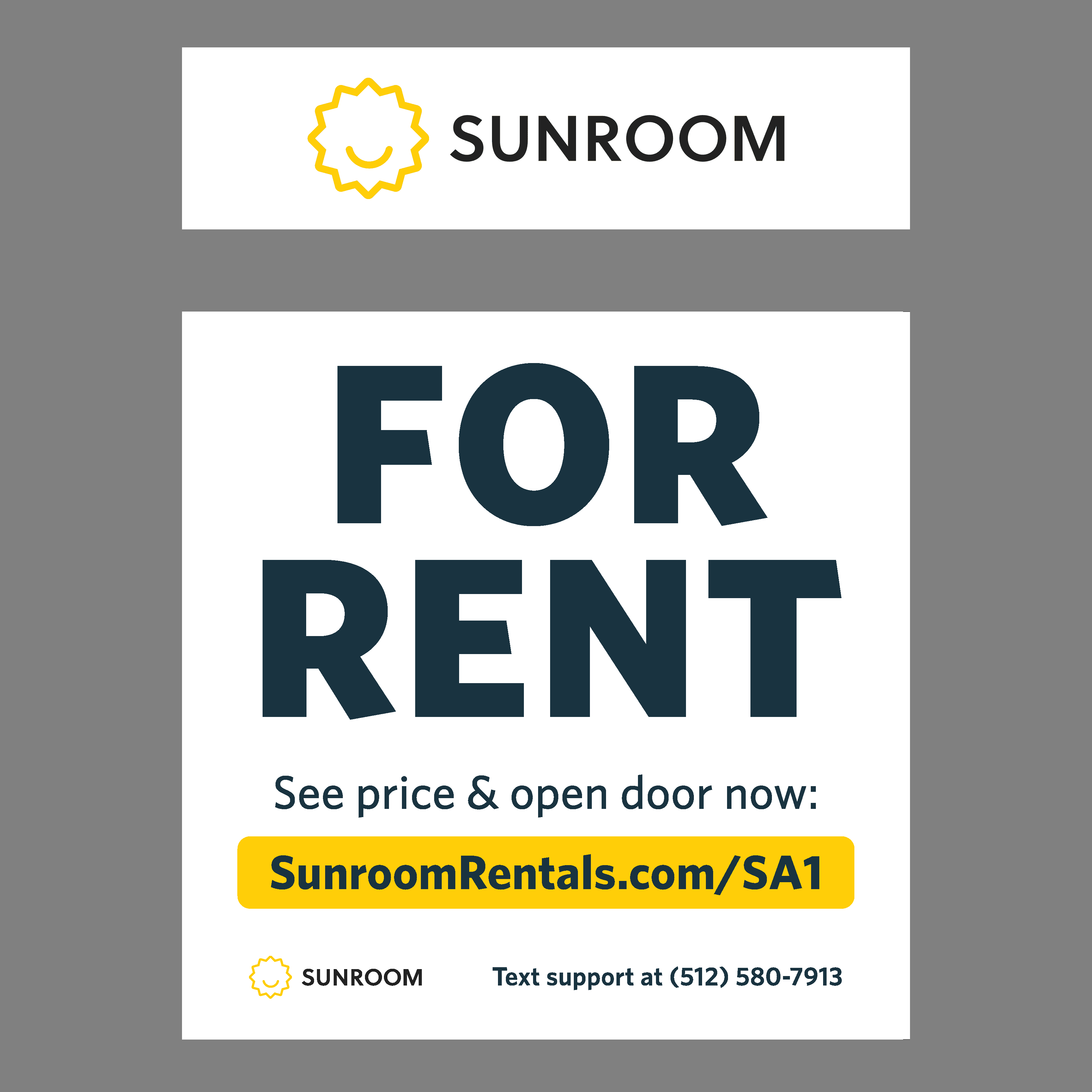 Sunroom Rentals Product Image Sign Set
