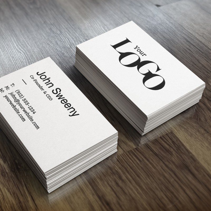 18pt cardstock business cards
