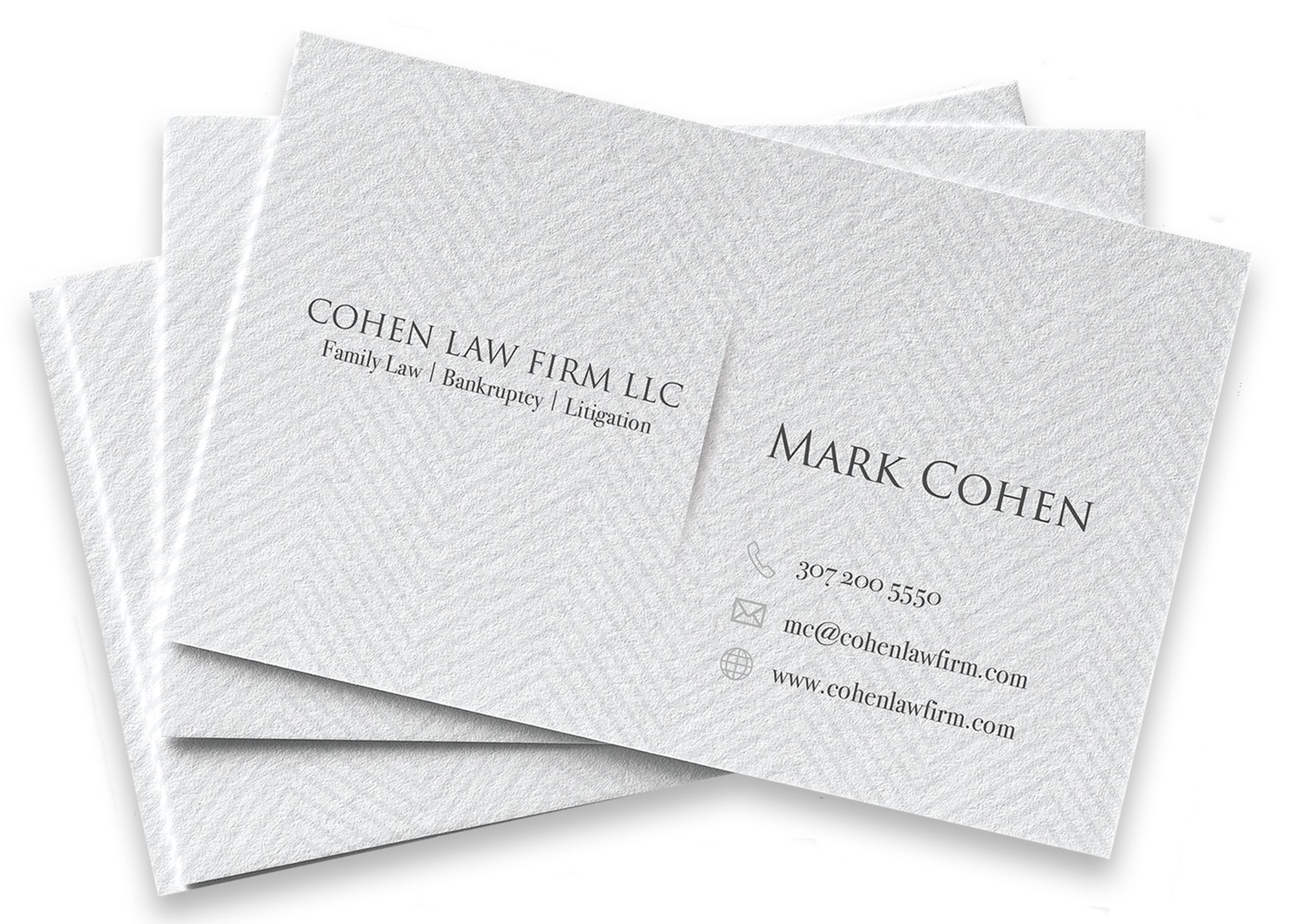 linen business card