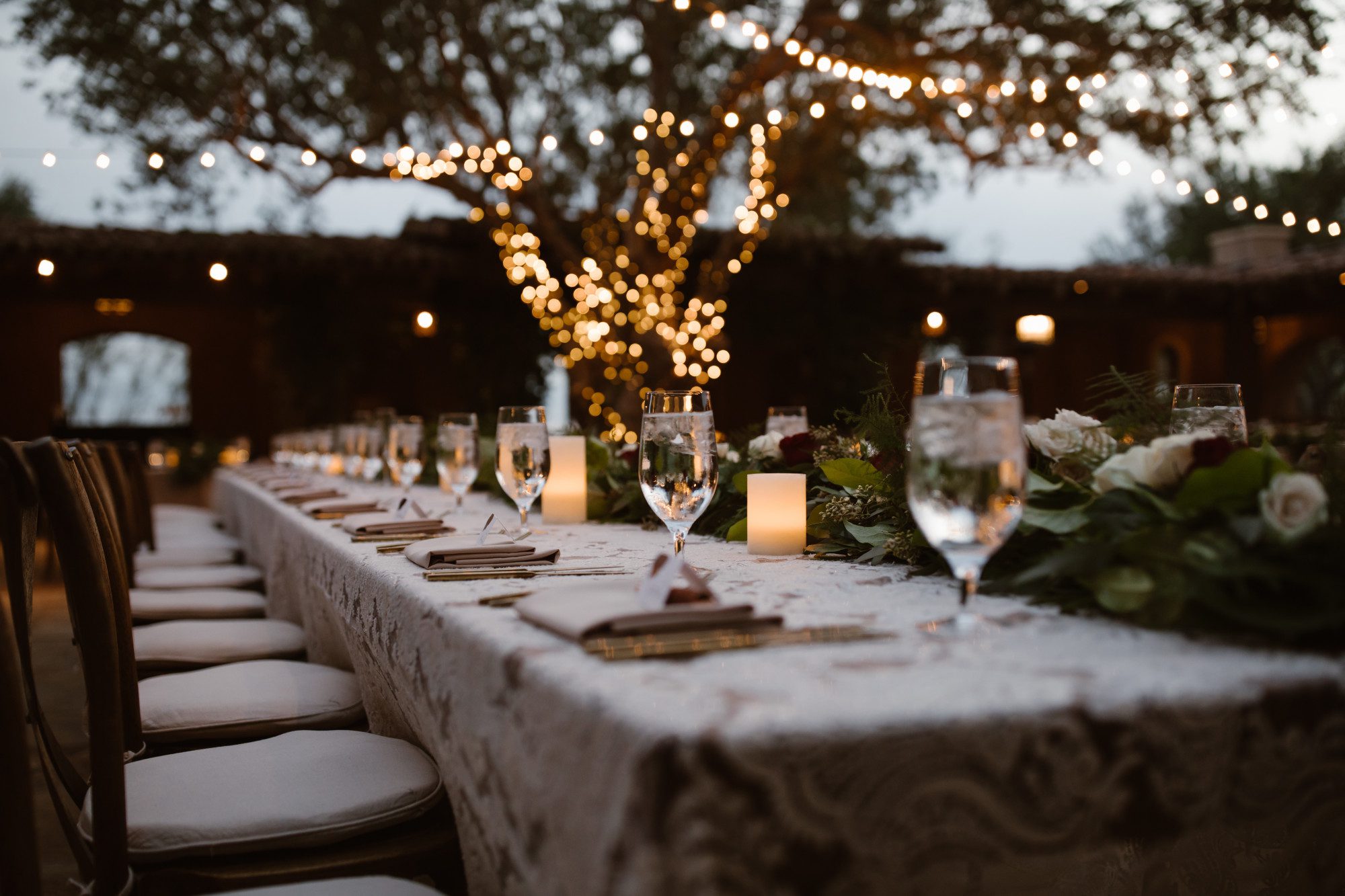 A Dreamy Outdoor Dinner Setting
