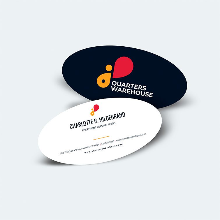 Oval Business Cards 01