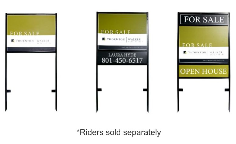 Real Estate Rider Signs Metal Frame