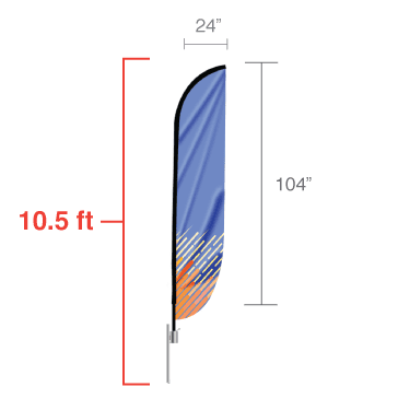 Feather Convex Flags