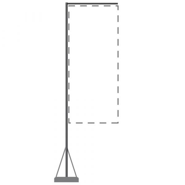Mondo Flagpole 13ft Stand Base Only 1