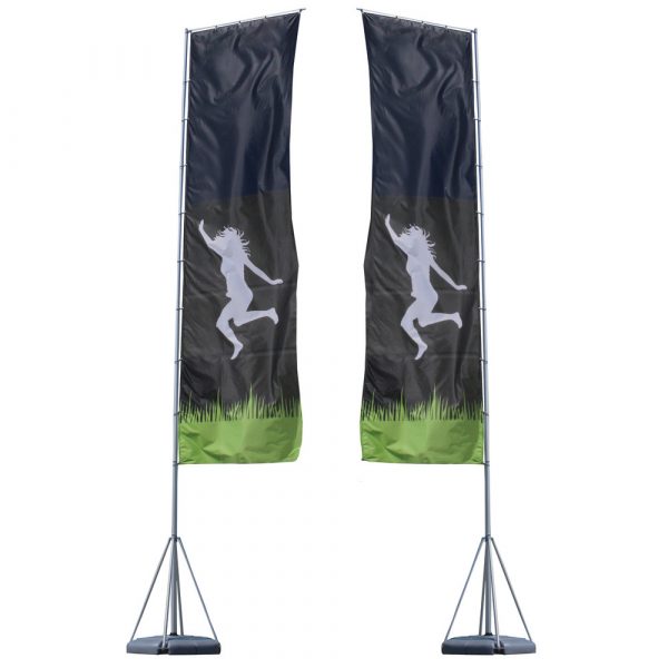 Mondo Flagpole 23ft Double Sided Graphic Package 1