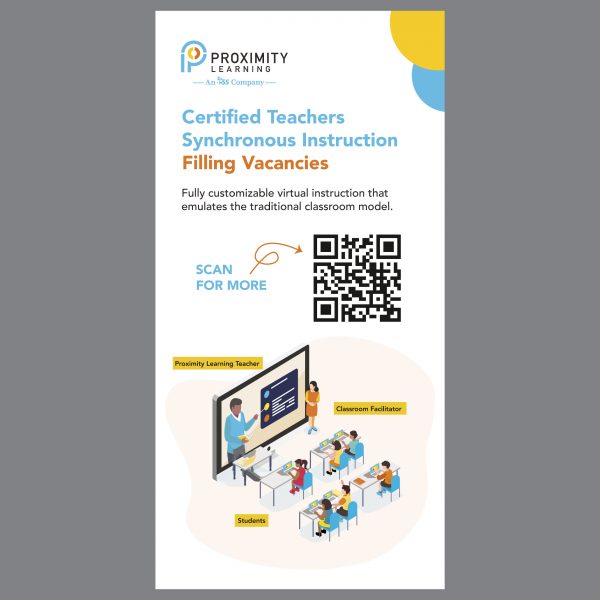 Proximity Certified Teachers Updated Banner Stand