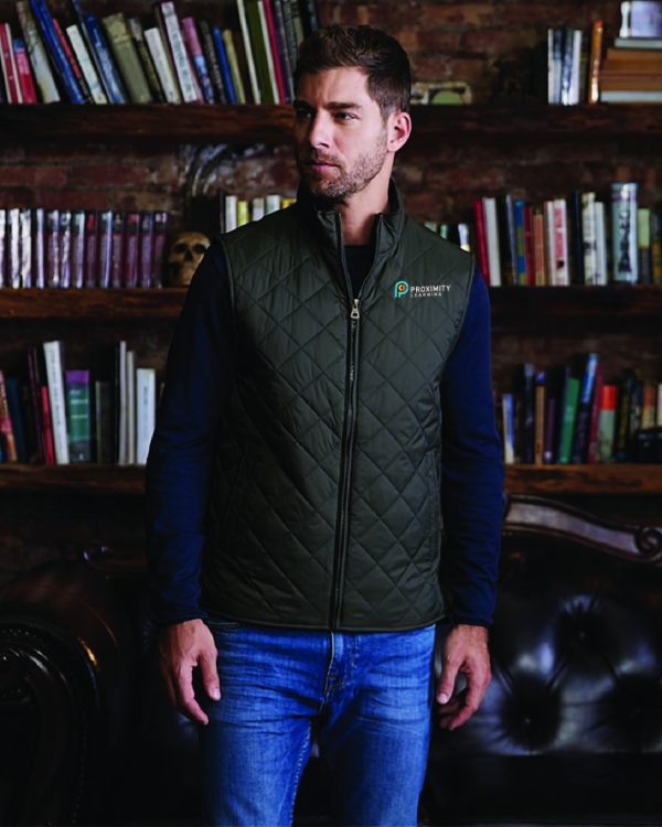 proximity learning Mens Weatherproof Vintage Diamond Quilted Vest black