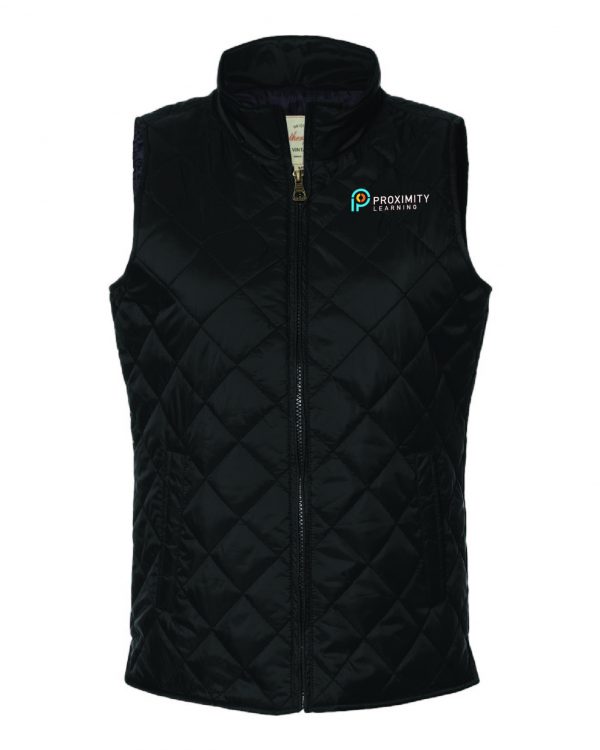 proximity learning Womens Weatherproof Vintage Diamond Quilted Vest black