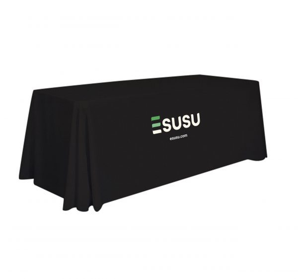 Esusu Black Logo Table Cover