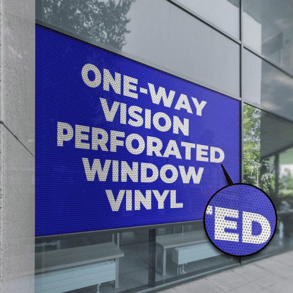 One Way Adhesive Window Graphics 2 1