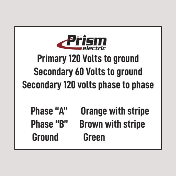 Volts to ground 3 x 25