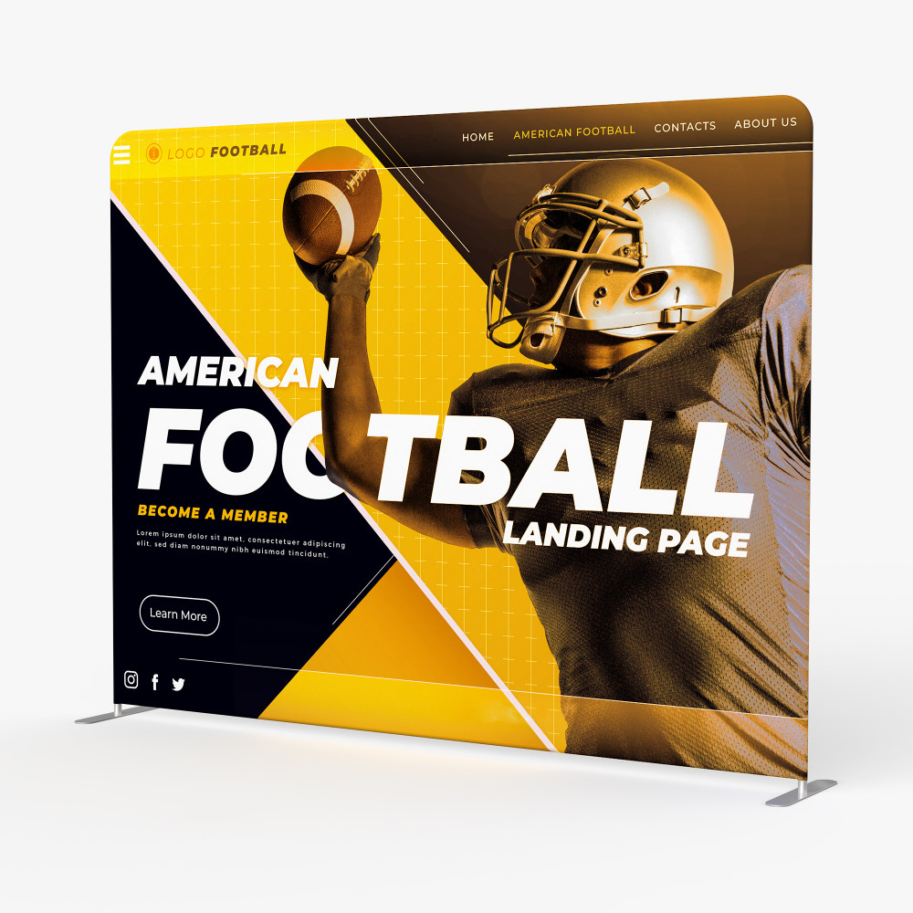 Straight Tension Fabric Displays 10ft