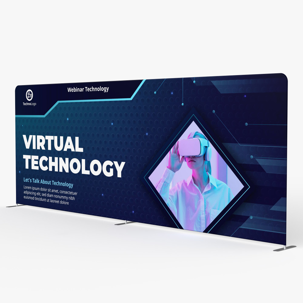 Straight Tension Fabric Displays 20ft