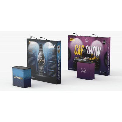 Straight Velcro Fabric Pop Up Display