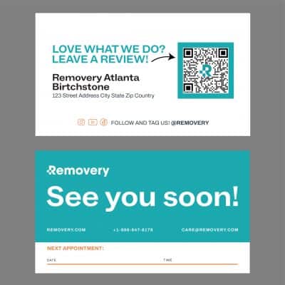 Removery Business Cards - Appointment (POD) RM