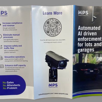 Municipal Park Services - Open Lot & Garage Trifold Brochures (Preprinted) 50/Pack