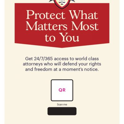 US Law Shield Counter Cards - 250/pack V2